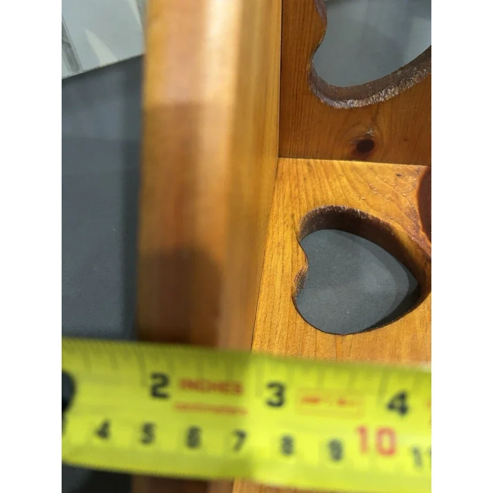 Set Of 2 Heart Cut Out Corner Shelves Wood Cottage Core Handmade Rustic Country